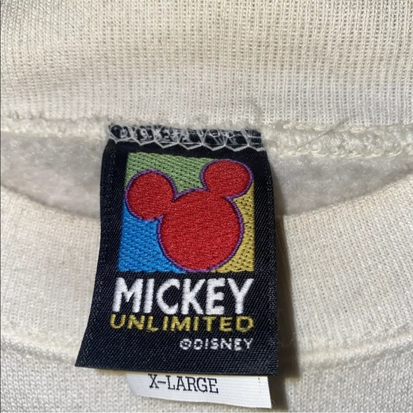 Vintage Mickey Unlimited Mickey Mouse Sweatshirt Embroidered USA Made XL - Picture 2 of 11